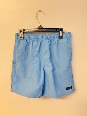 Patagonia kids lago blue baggies shorts 5 inch lined NWT